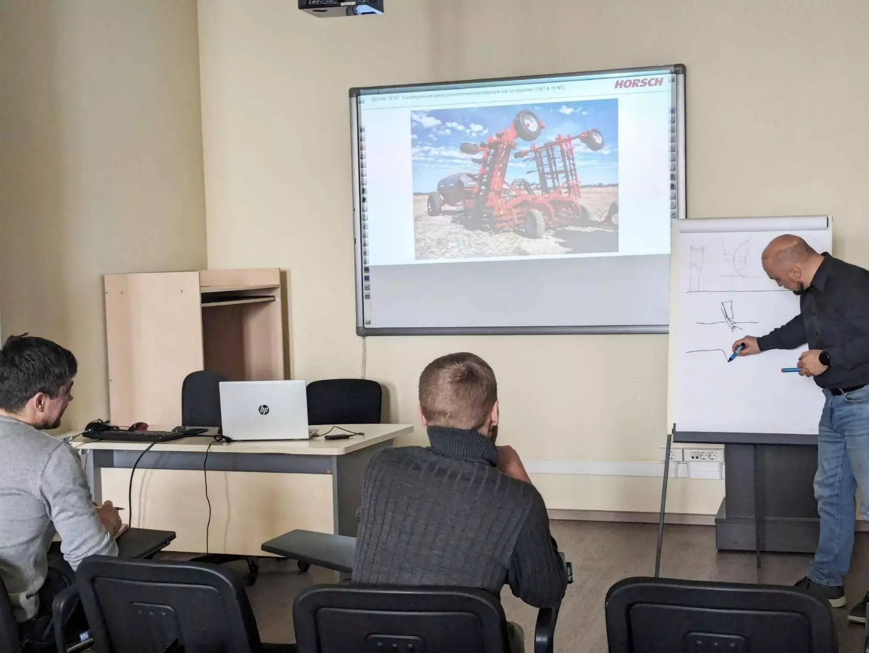 Проходит обучение сотрудников отдела продаж по технике HORSCH Проходит обучение сотрудников отдела продаж по технике HORSCH